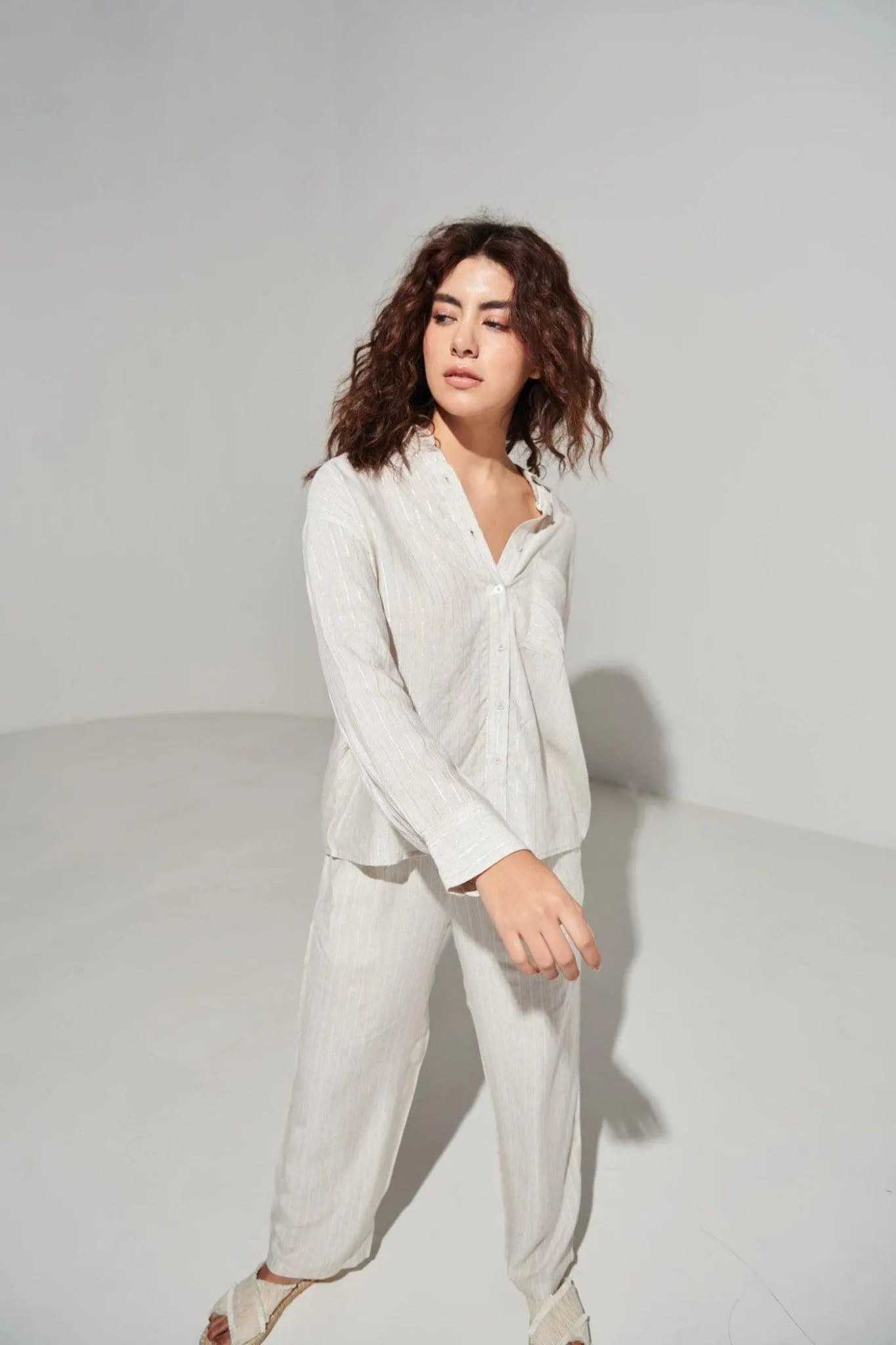 Pin Stripe Cotton Pant