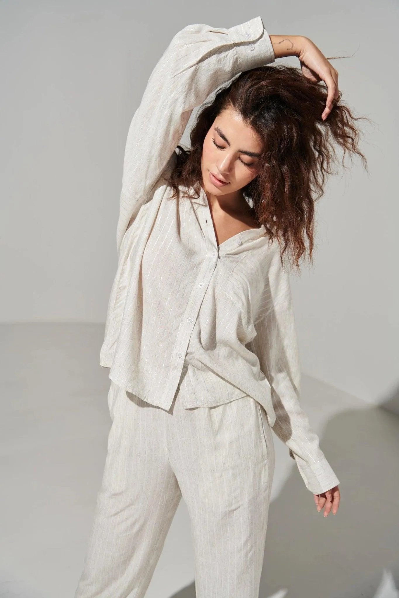 Pin Stripe Cotton Pant