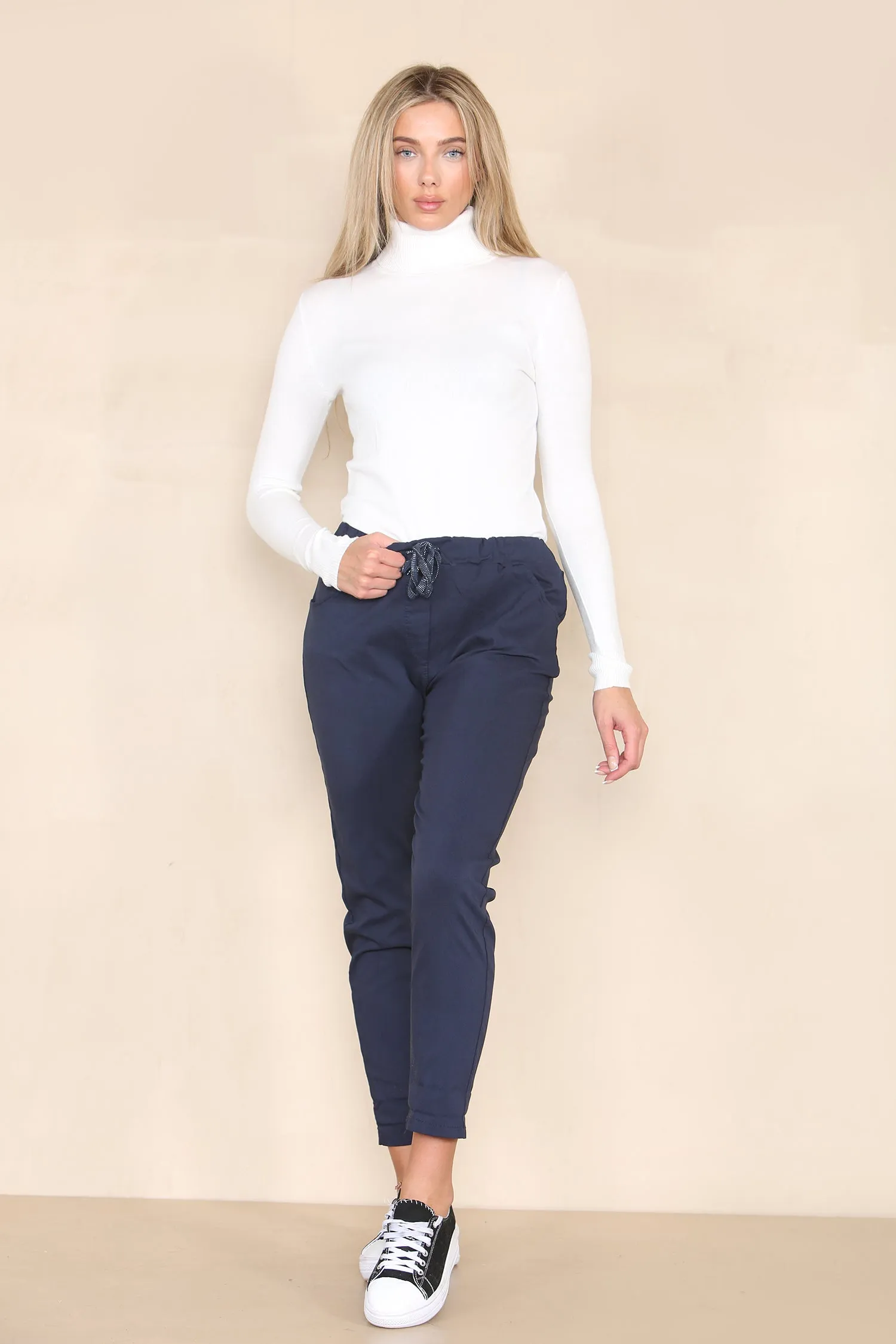 Plain Bi-Stretch Magic Trousers