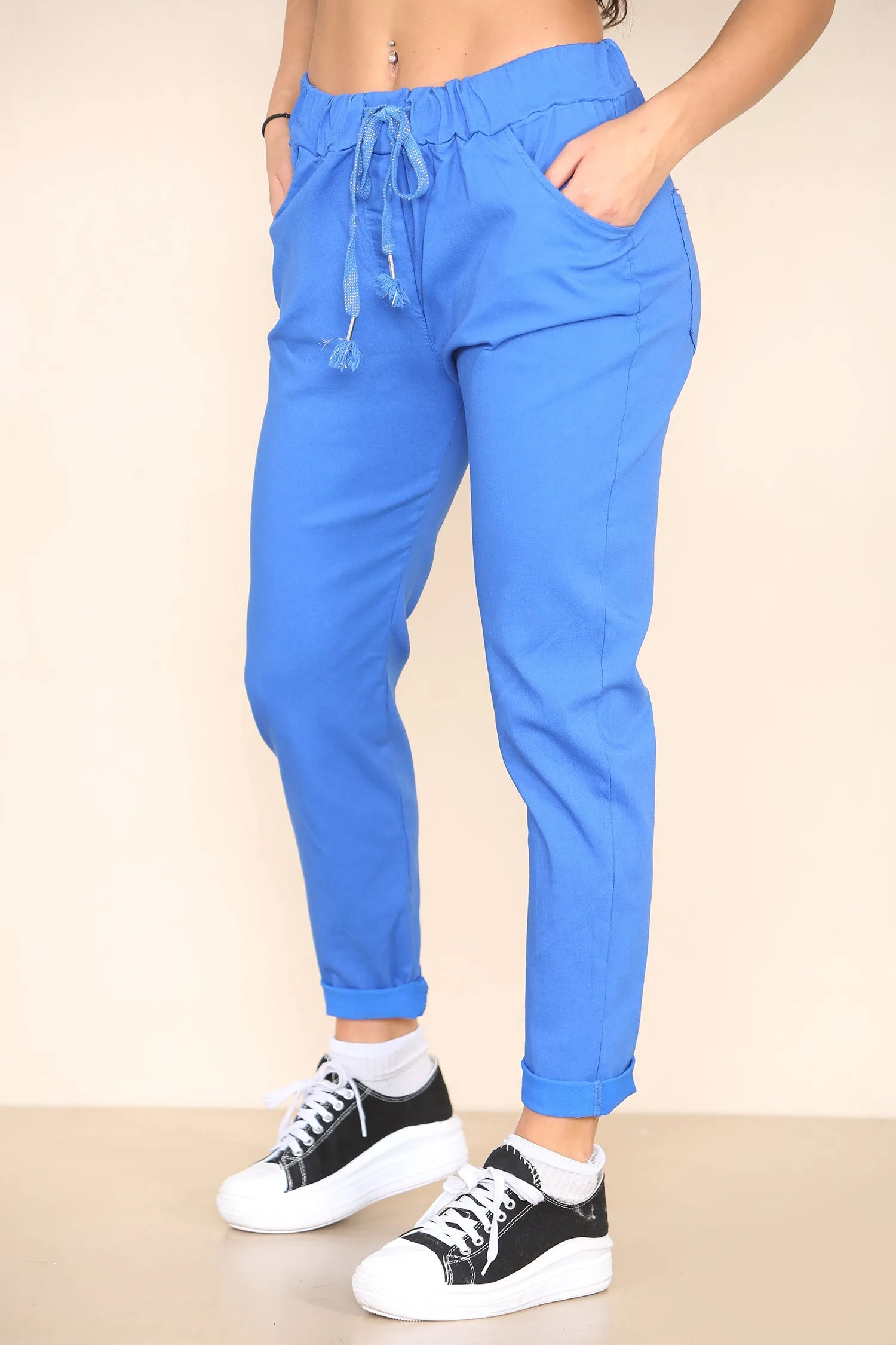 Plain Bi-Stretch Magic Trousers