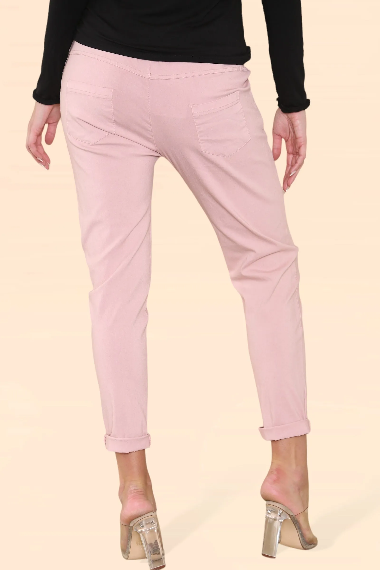 Plain Bi-Stretch Magic Trousers