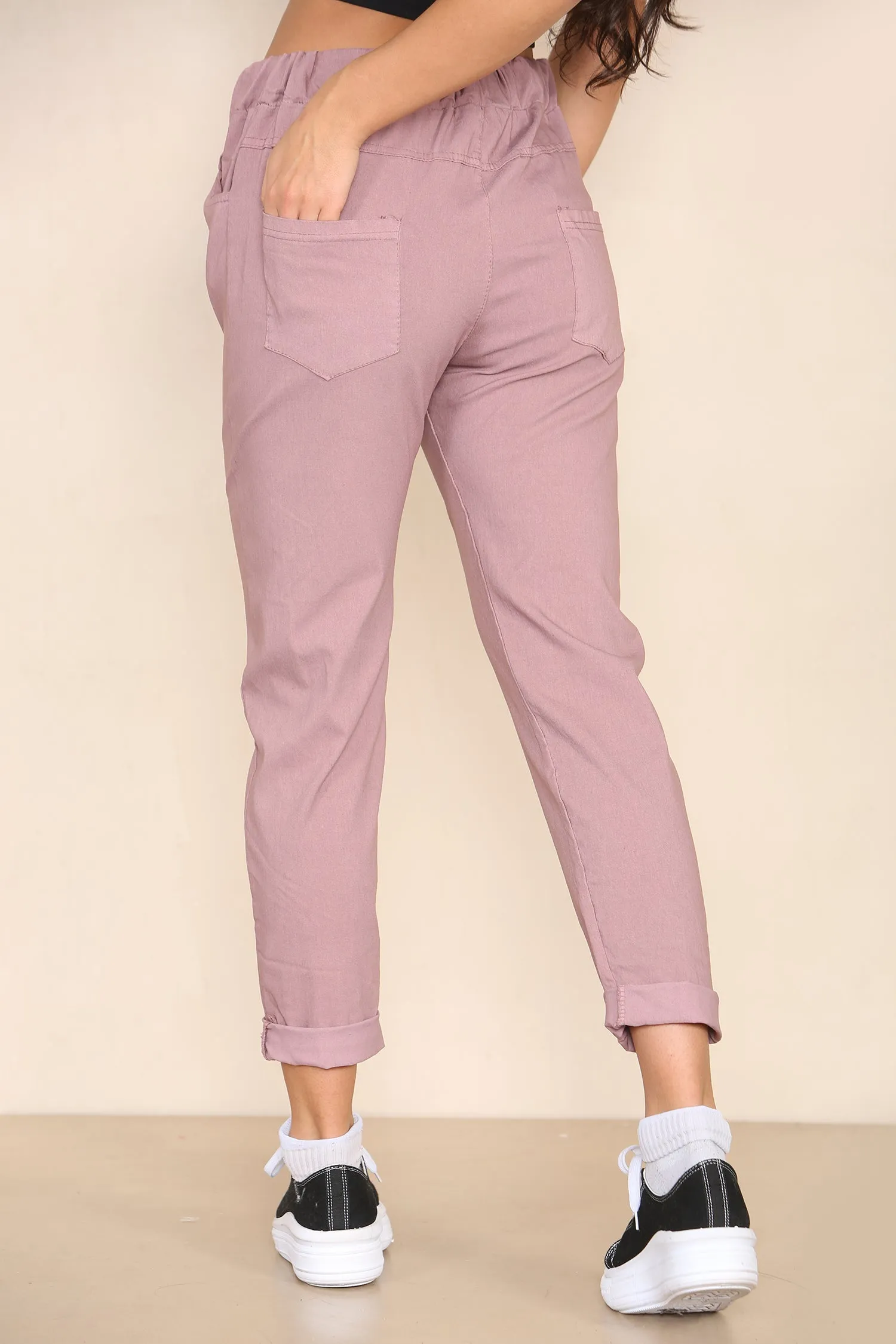 Plain Bi-Stretch Magic Trousers