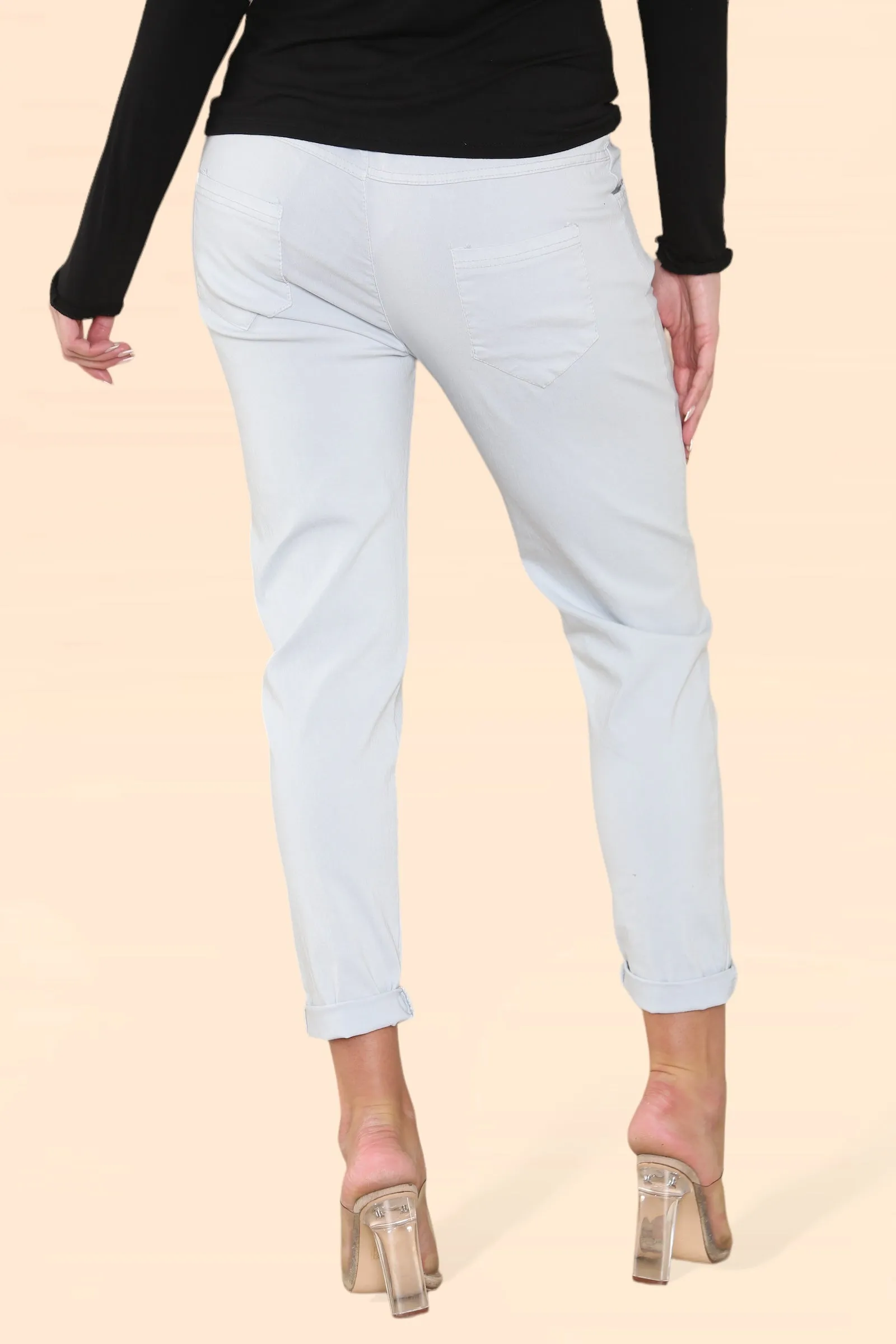 Plain Bi-Stretch Magic Trousers