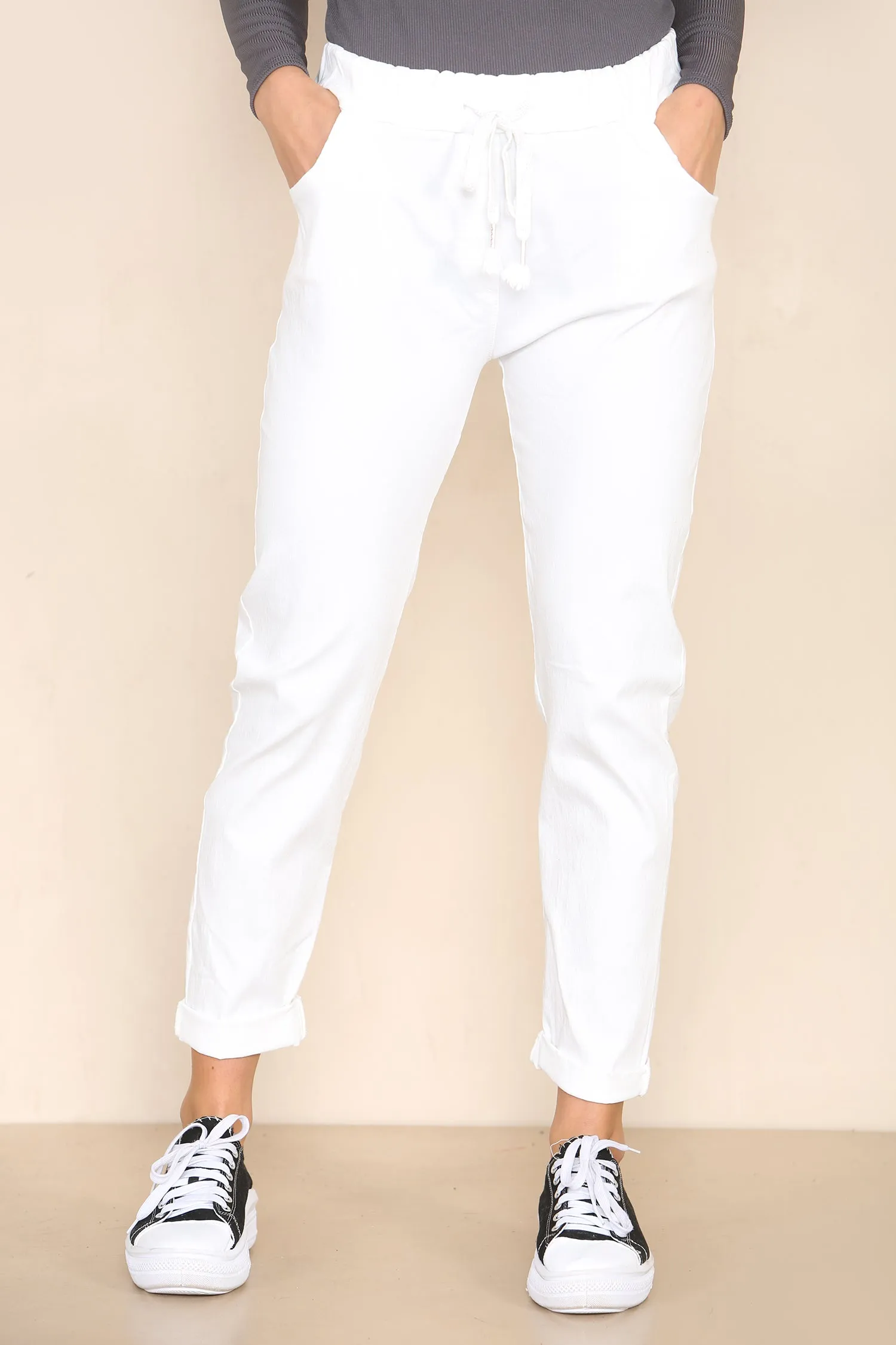 Plain Bi-Stretch Magic Trousers