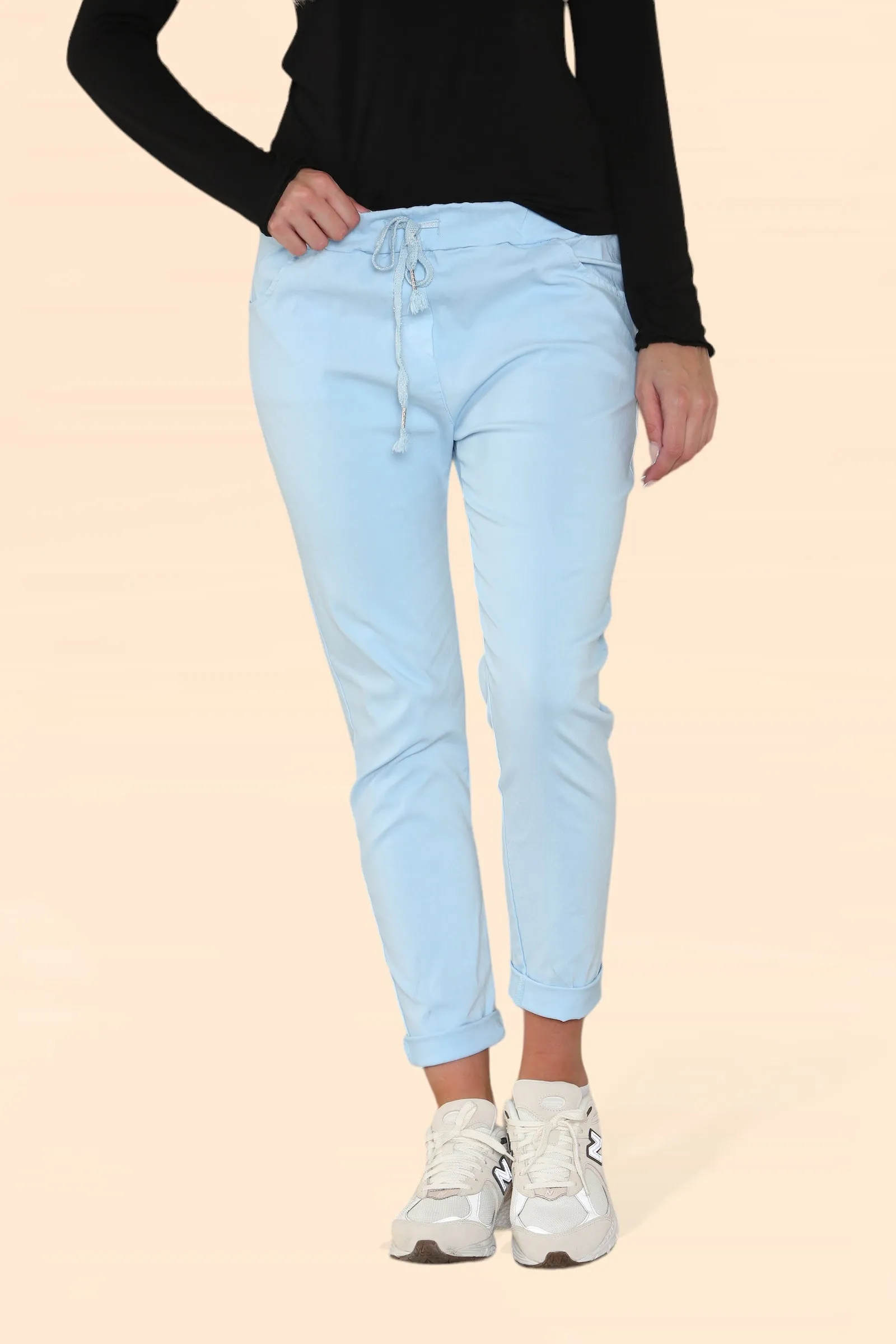 Plain Bi-Stretch Magic Trousers