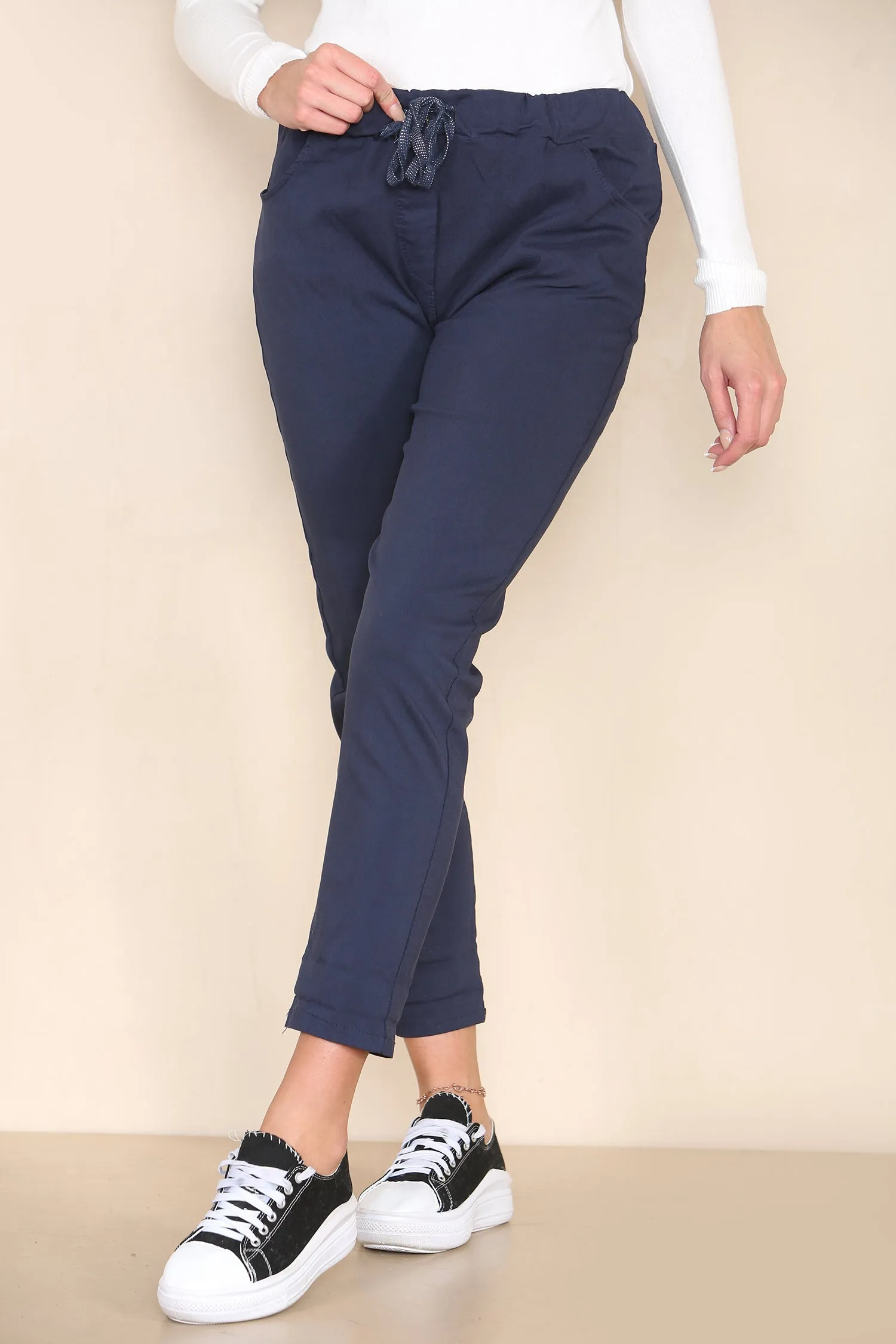 Plain Bi-Stretch Magic Trousers