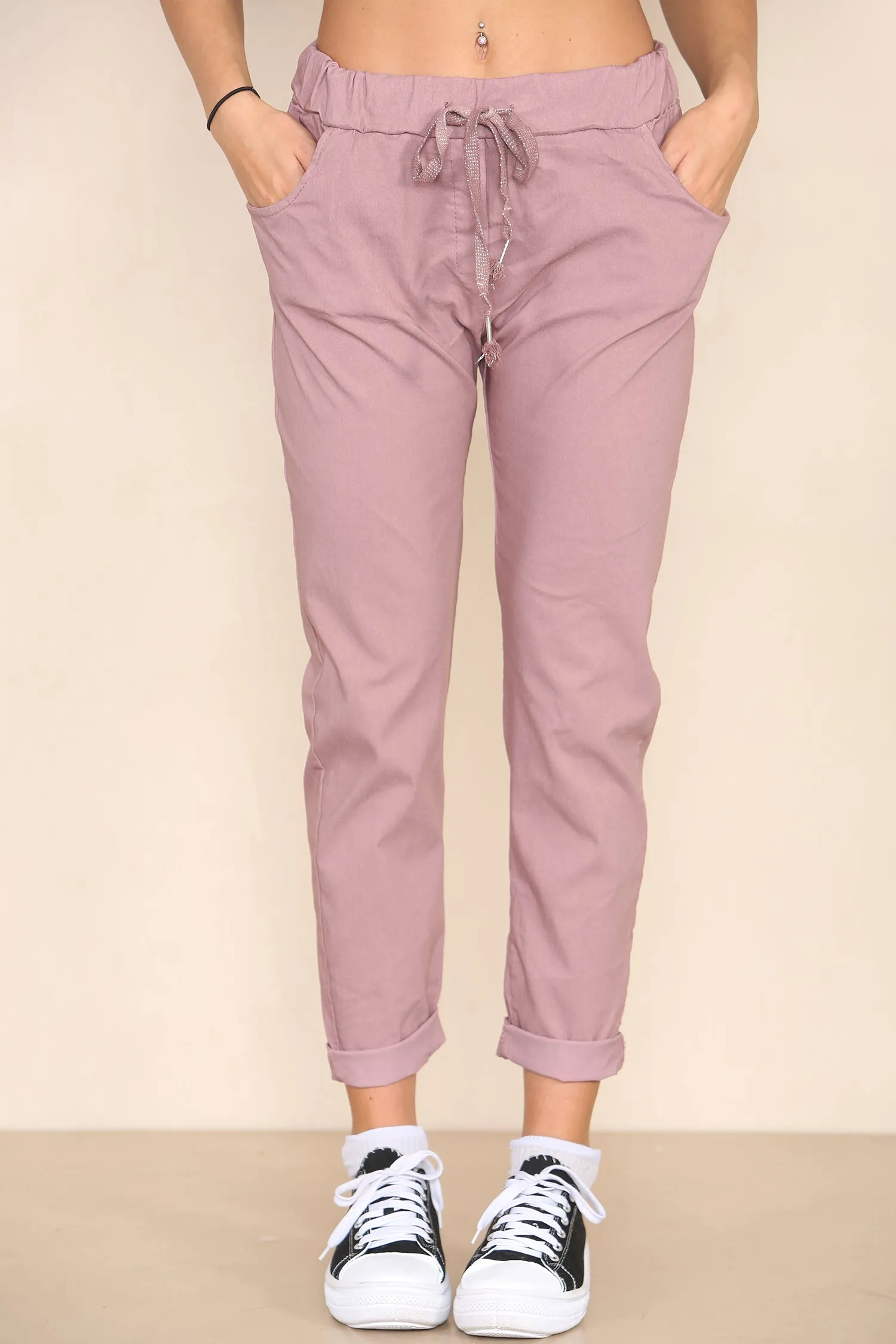 Plain Bi-Stretch Magic Trousers