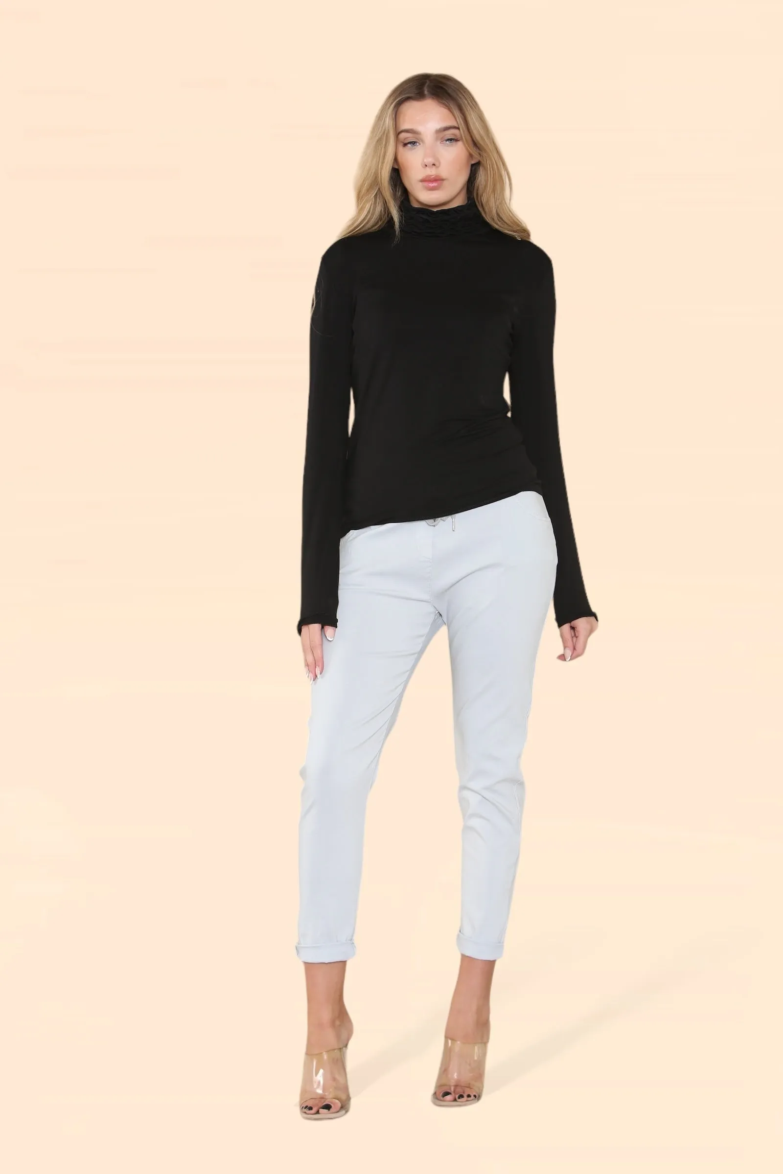 Plain Bi-Stretch Magic Trousers