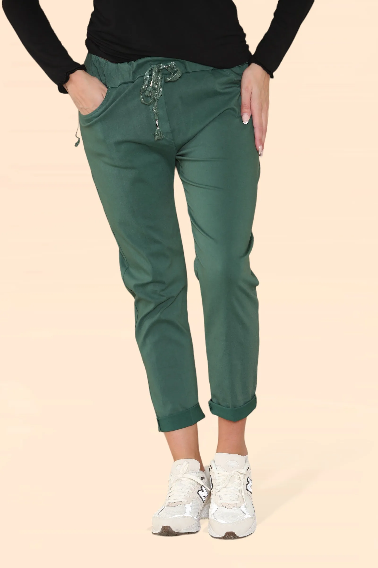 Plain Bi-Stretch Magic Trousers