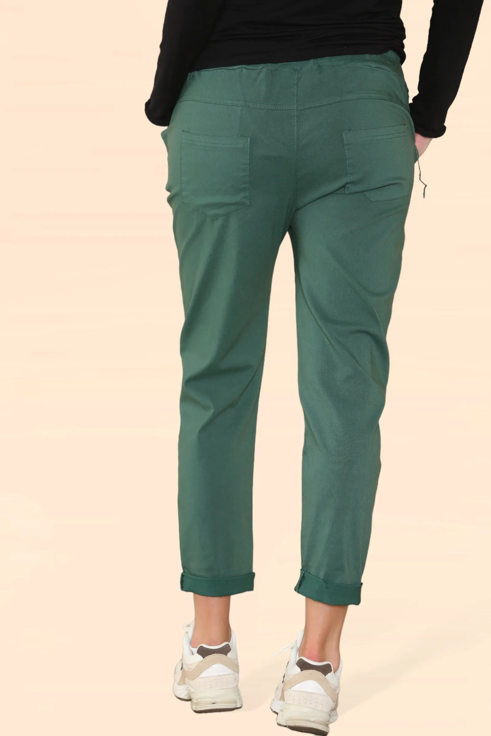 Plain Bi-Stretch Magic Trousers