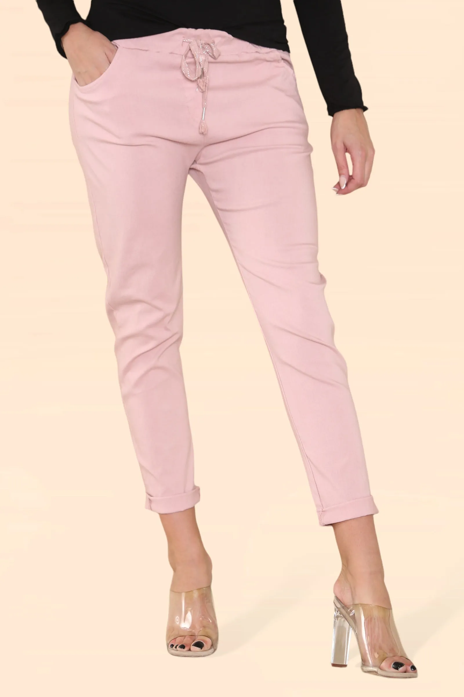 Plain Bi-Stretch Magic Trousers