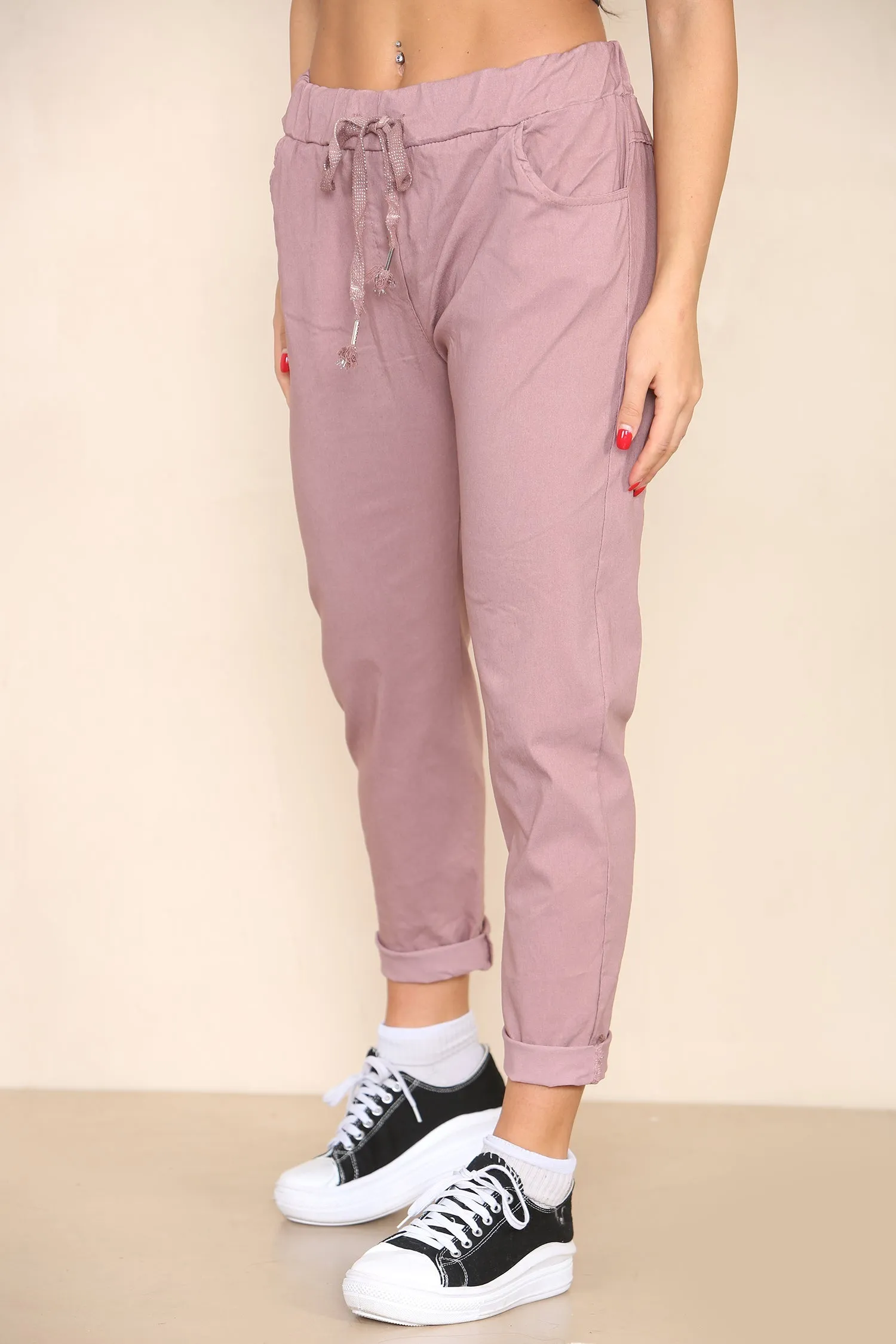 Plain Bi-Stretch Magic Trousers