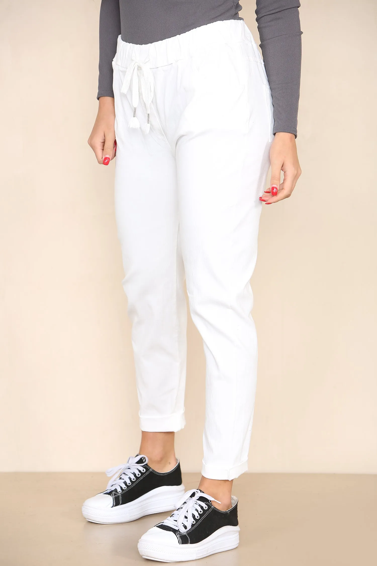 Plain Bi-Stretch Magic Trousers