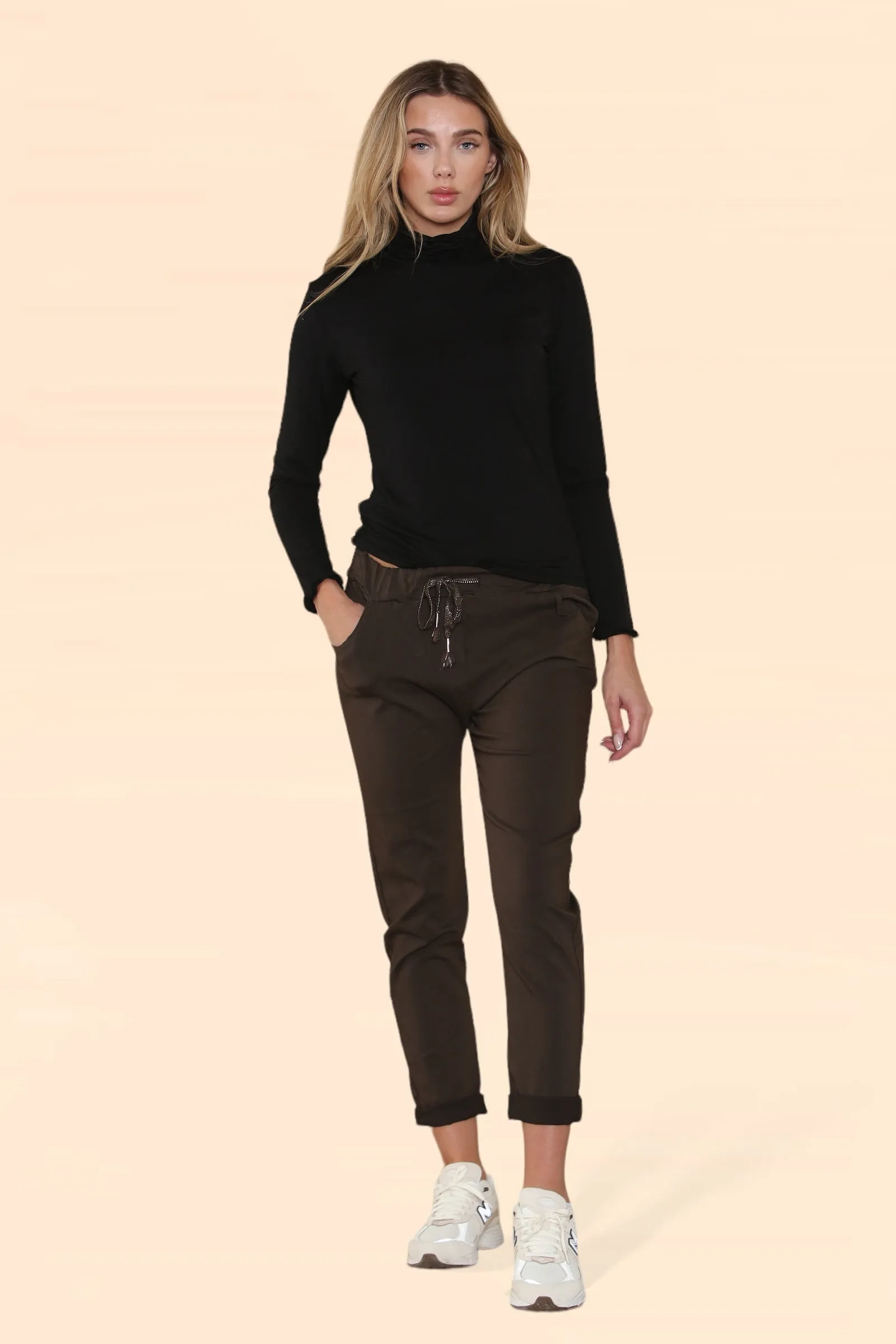 Plain Bi-Stretch Magic Trousers