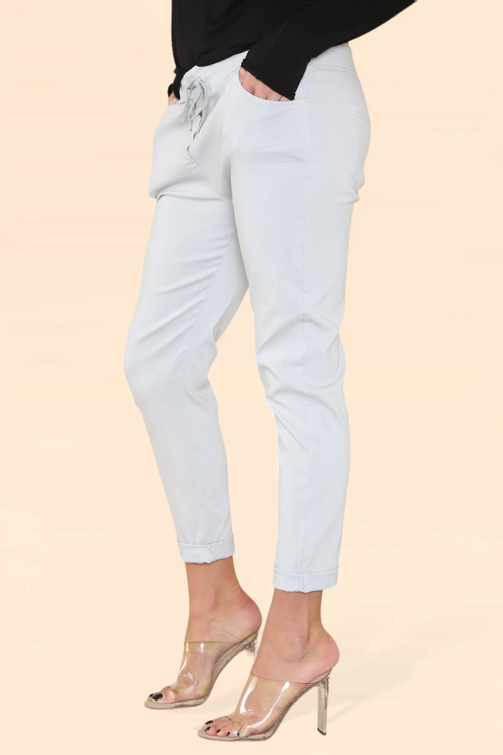 Plain Bi-Stretch Magic Trousers