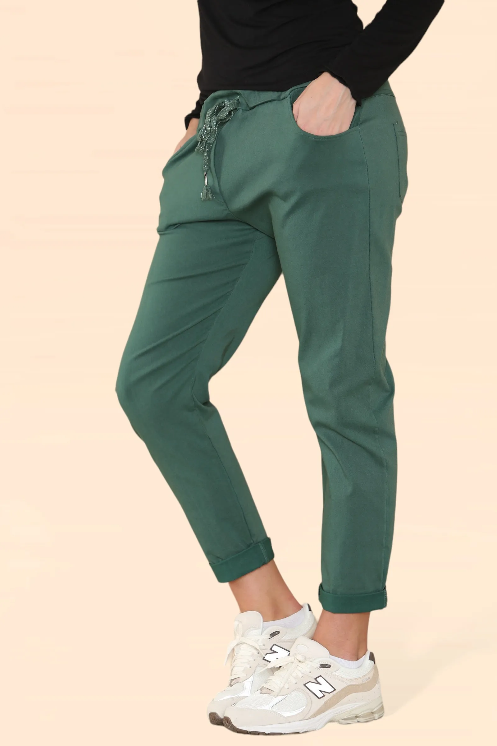 Plain Bi-Stretch Magic Trousers