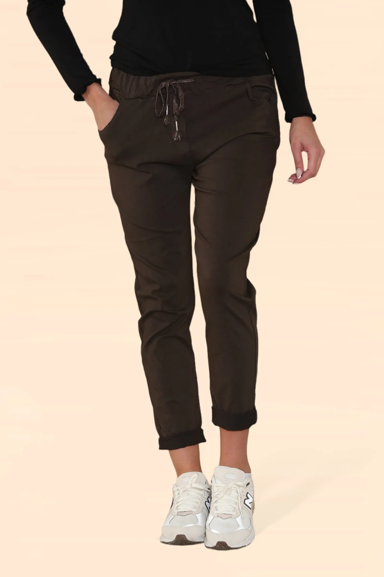 Plain Bi-Stretch Magic Trousers