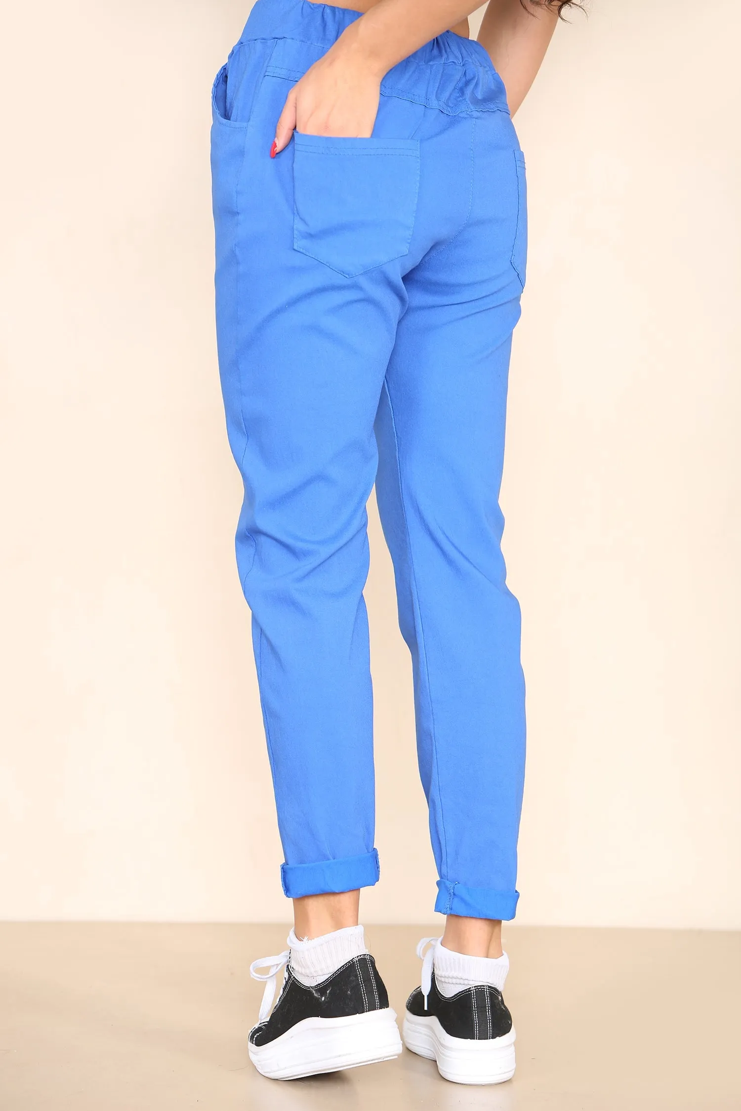 Plain Bi-Stretch Magic Trousers