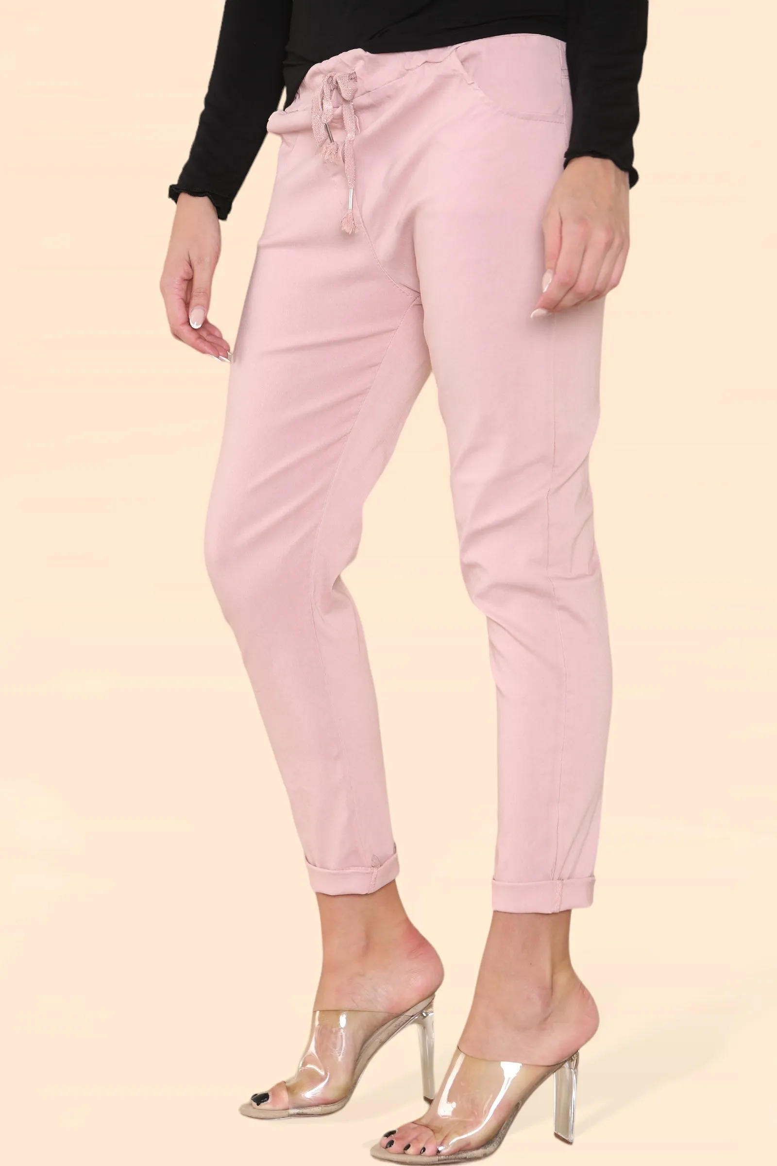 Plain Bi-Stretch Magic Trousers