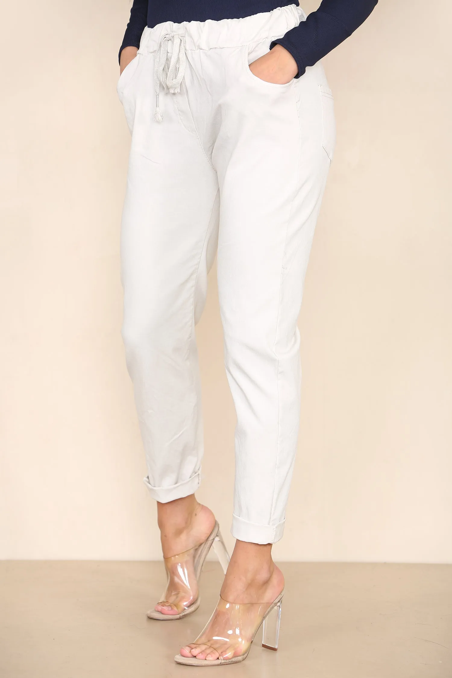Plain Bi-Stretch Magic Trousers