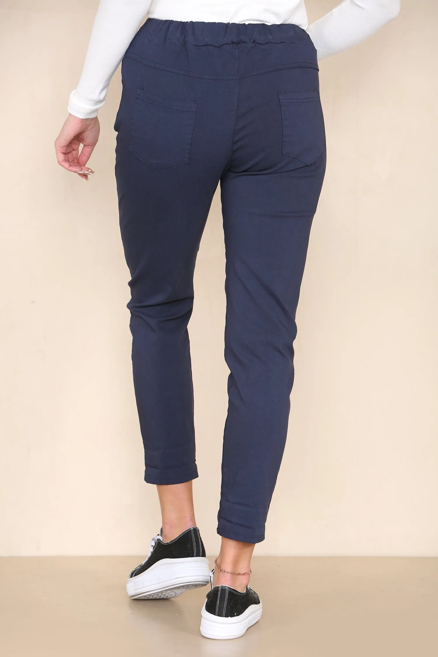 Plain Bi-Stretch Magic Trousers