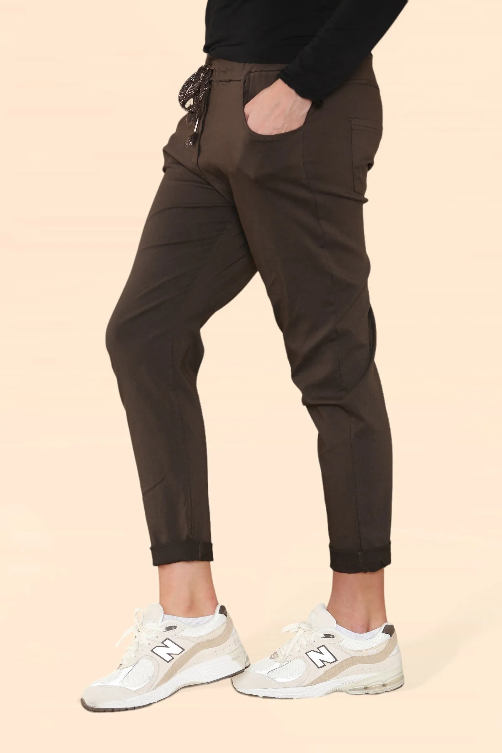 Plain Bi-Stretch Magic Trousers