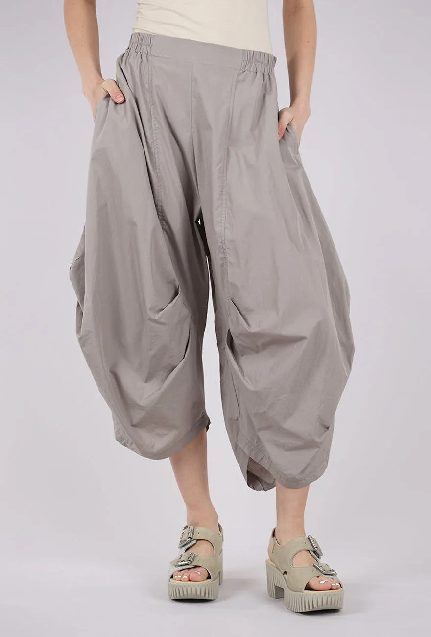 Poplin Tuck Pant, Light Greige