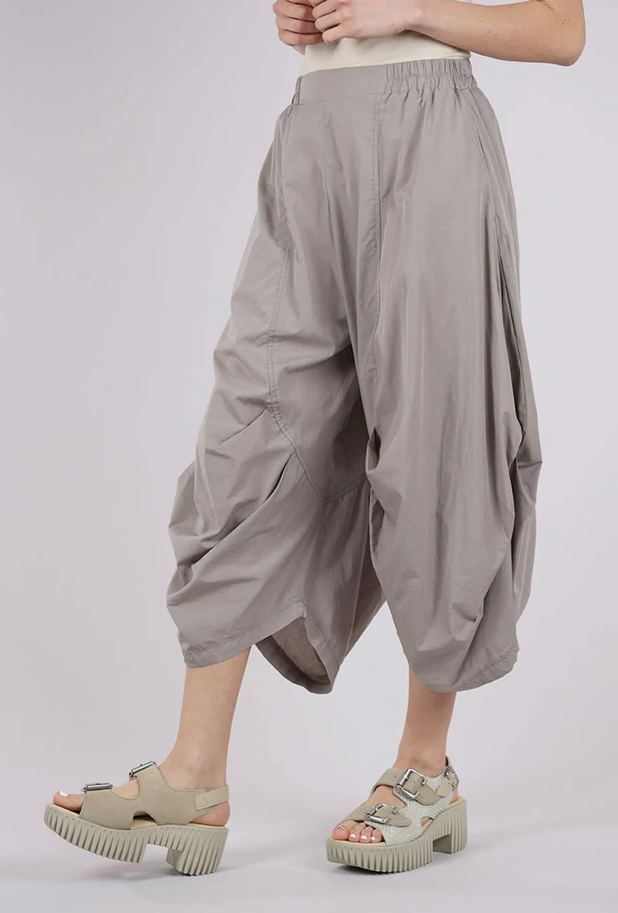 Poplin Tuck Pant, Light Greige