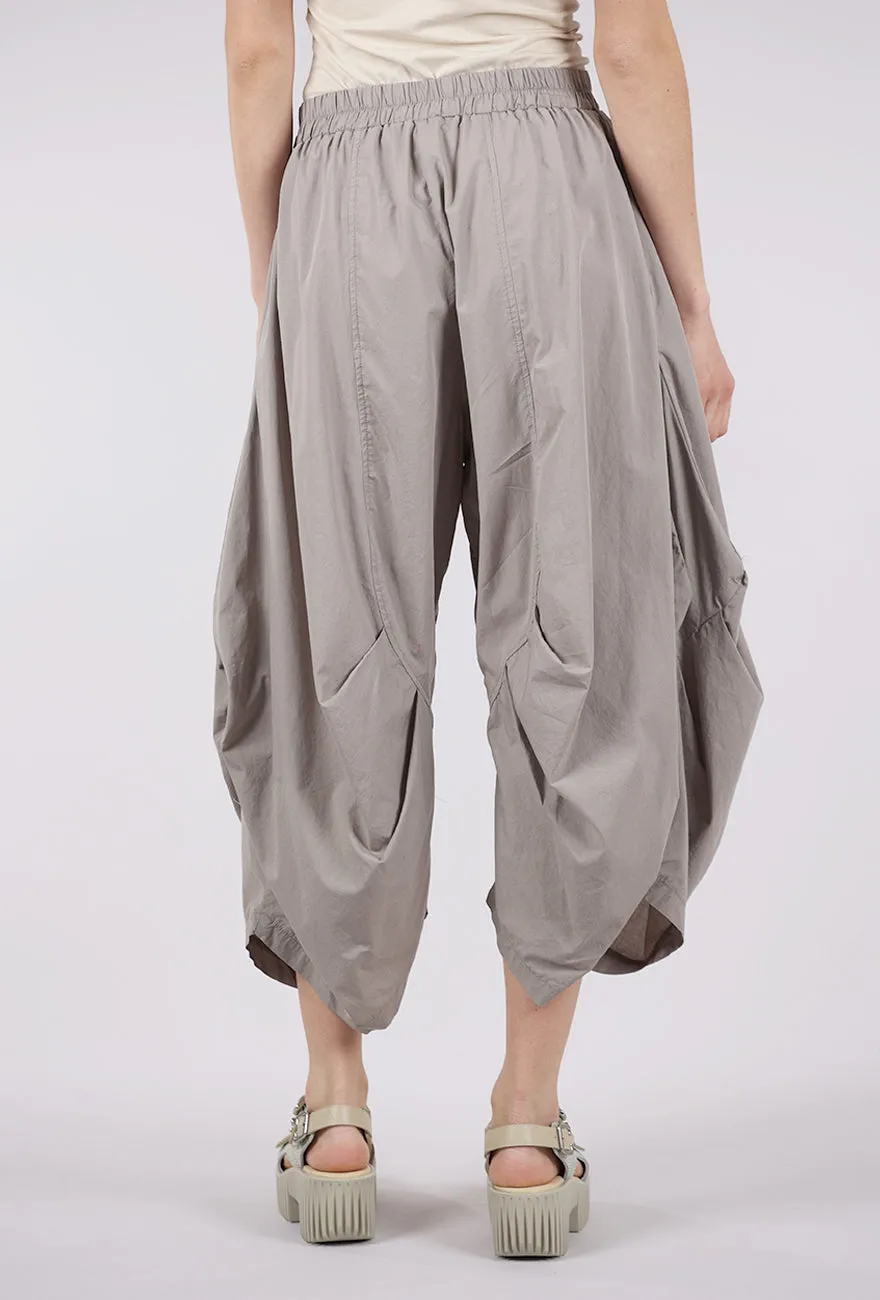 Poplin Tuck Pant, Light Greige