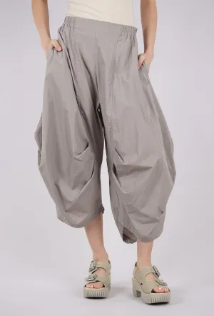 Poplin Tuck Pant, Light Greige