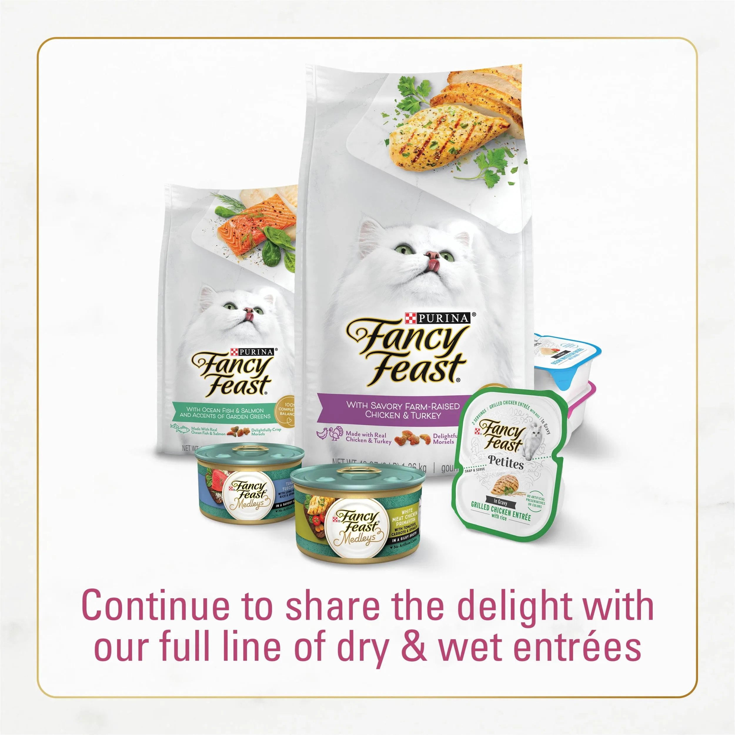 Purina Fancy Feast Dry Cat Food Filet Mignon Flavor with Seafood and Shrimp, 3 lb. Bag