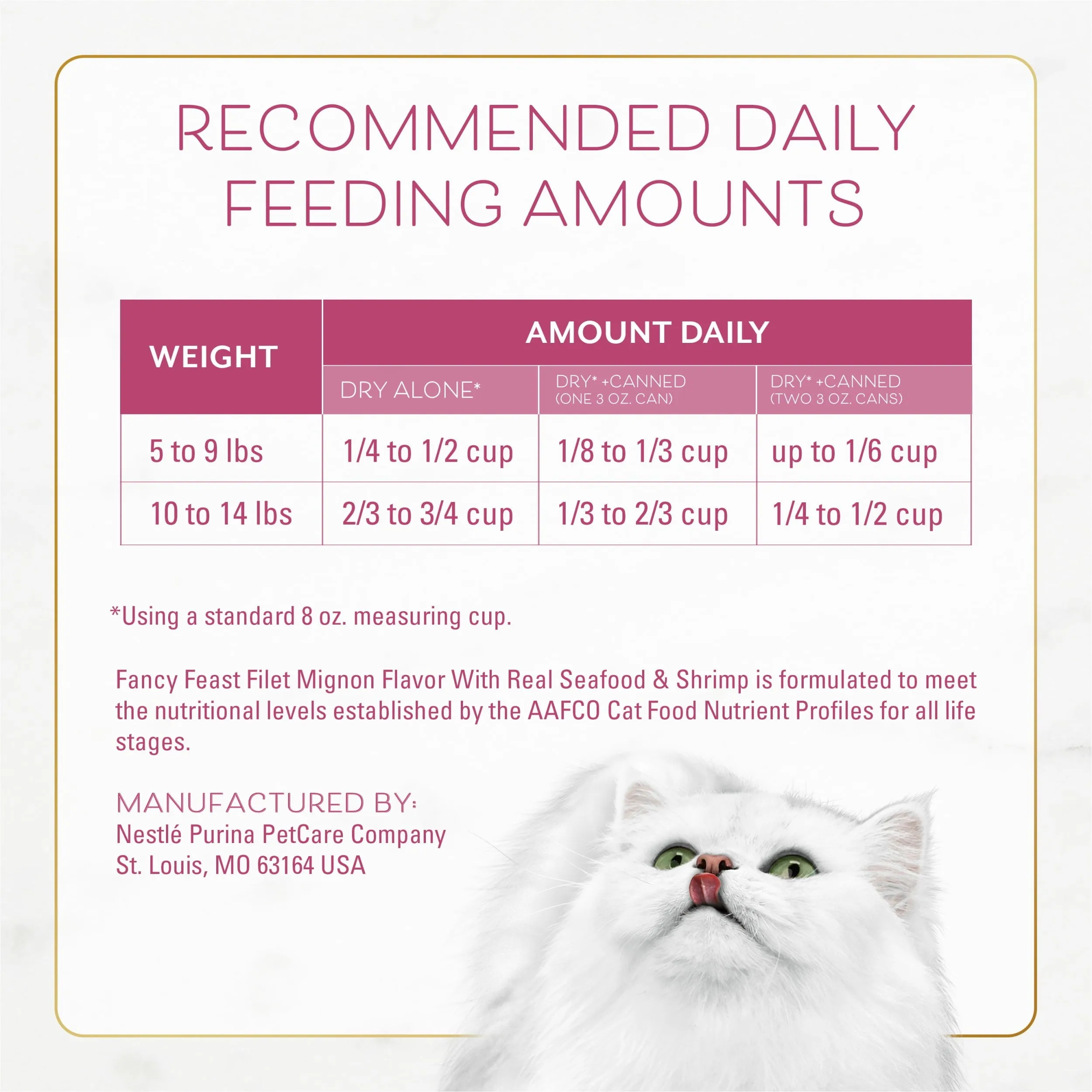 Purina Fancy Feast Dry Cat Food Filet Mignon Flavor with Seafood and Shrimp, 3 lb. Bag