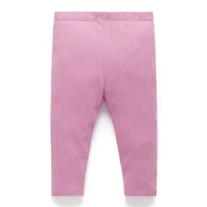 Rib Leggings - Fig