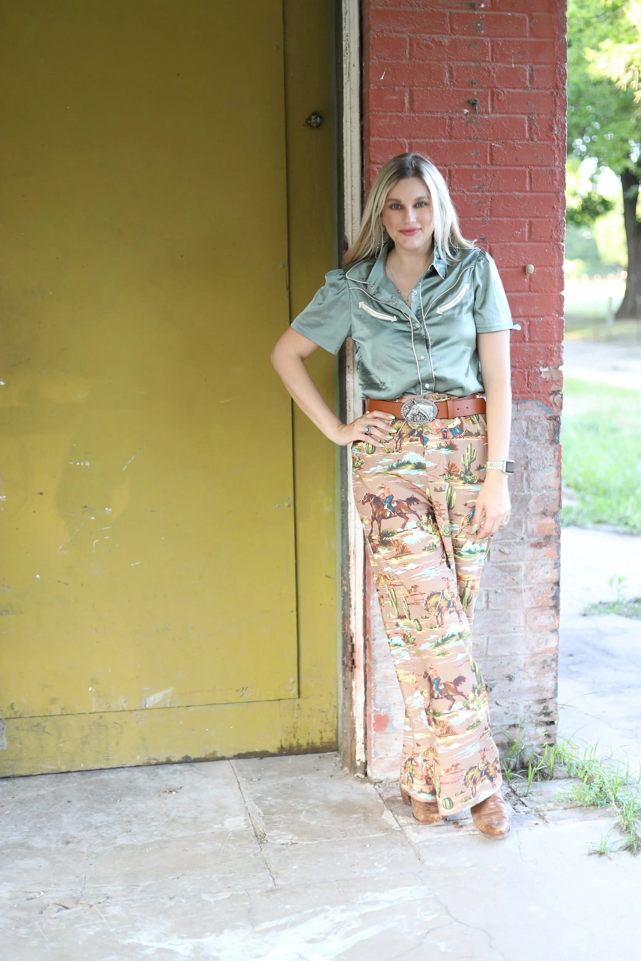 RTS TH221 TAUPE COWBOY TROUSER PANT SINGLE  (1)