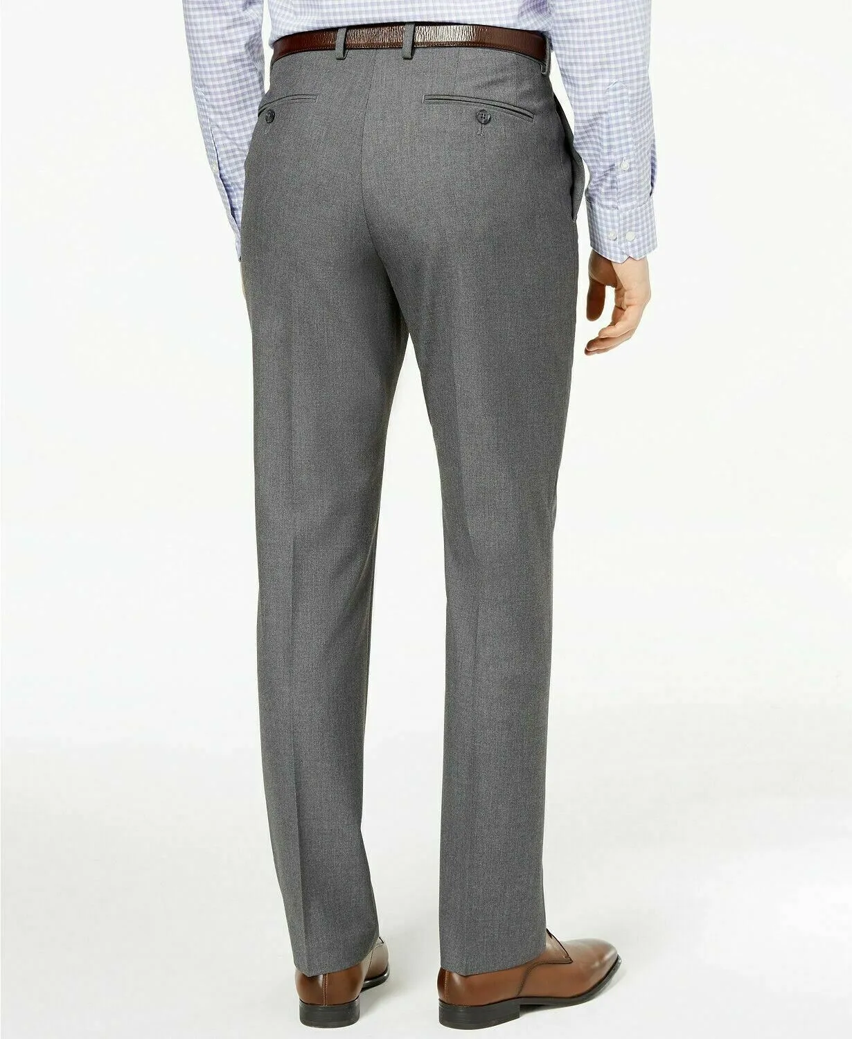 Ryan Seacrest Men’s Ultimate Modern-Fit Stretch Dress Pants Color Gray  W33xL30