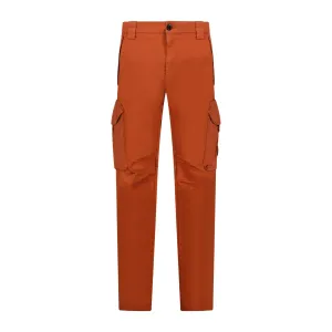 Sateen Stretch Cargo Pants Brick Red