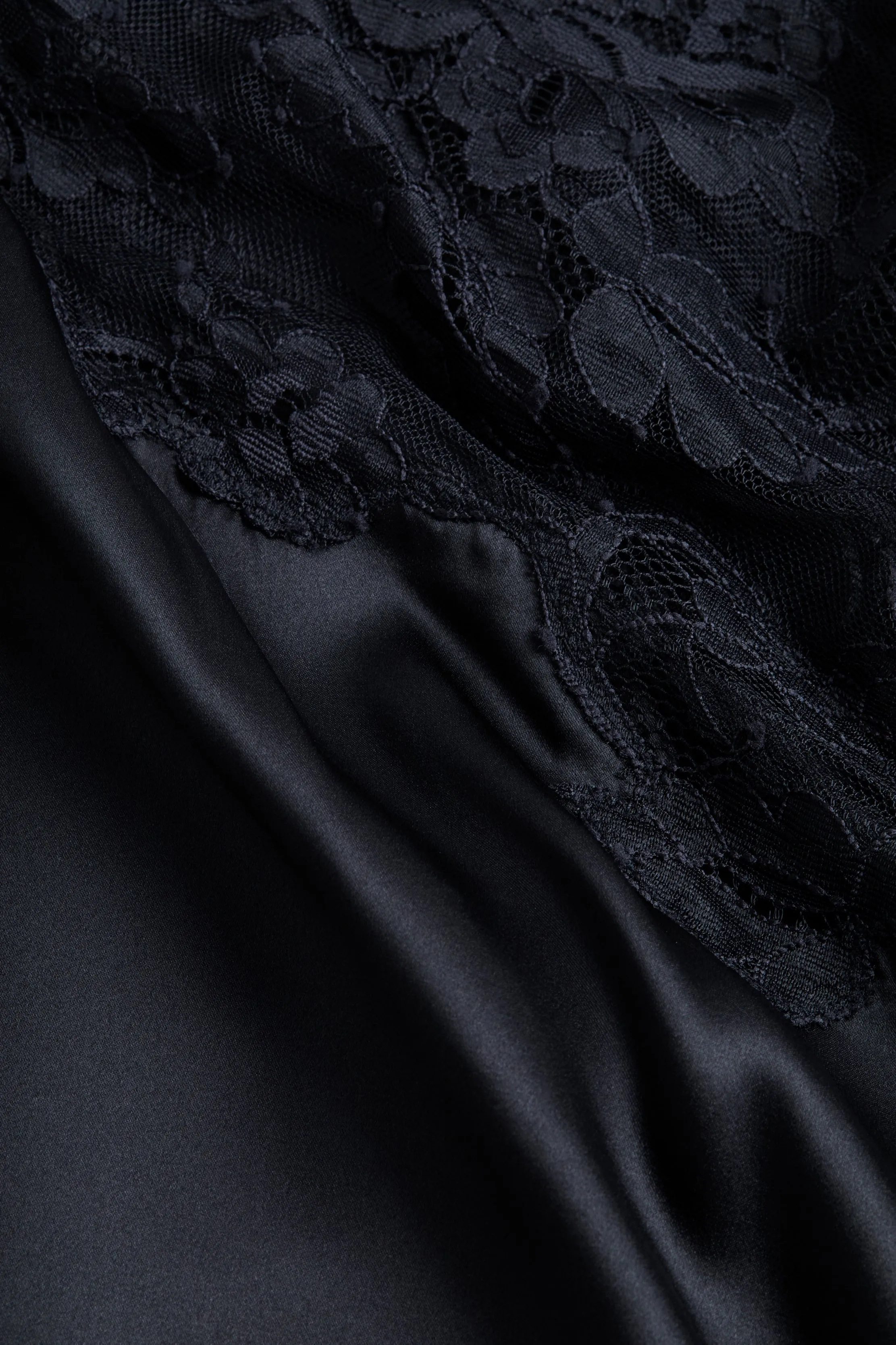 Silvana Silk Lace Gown