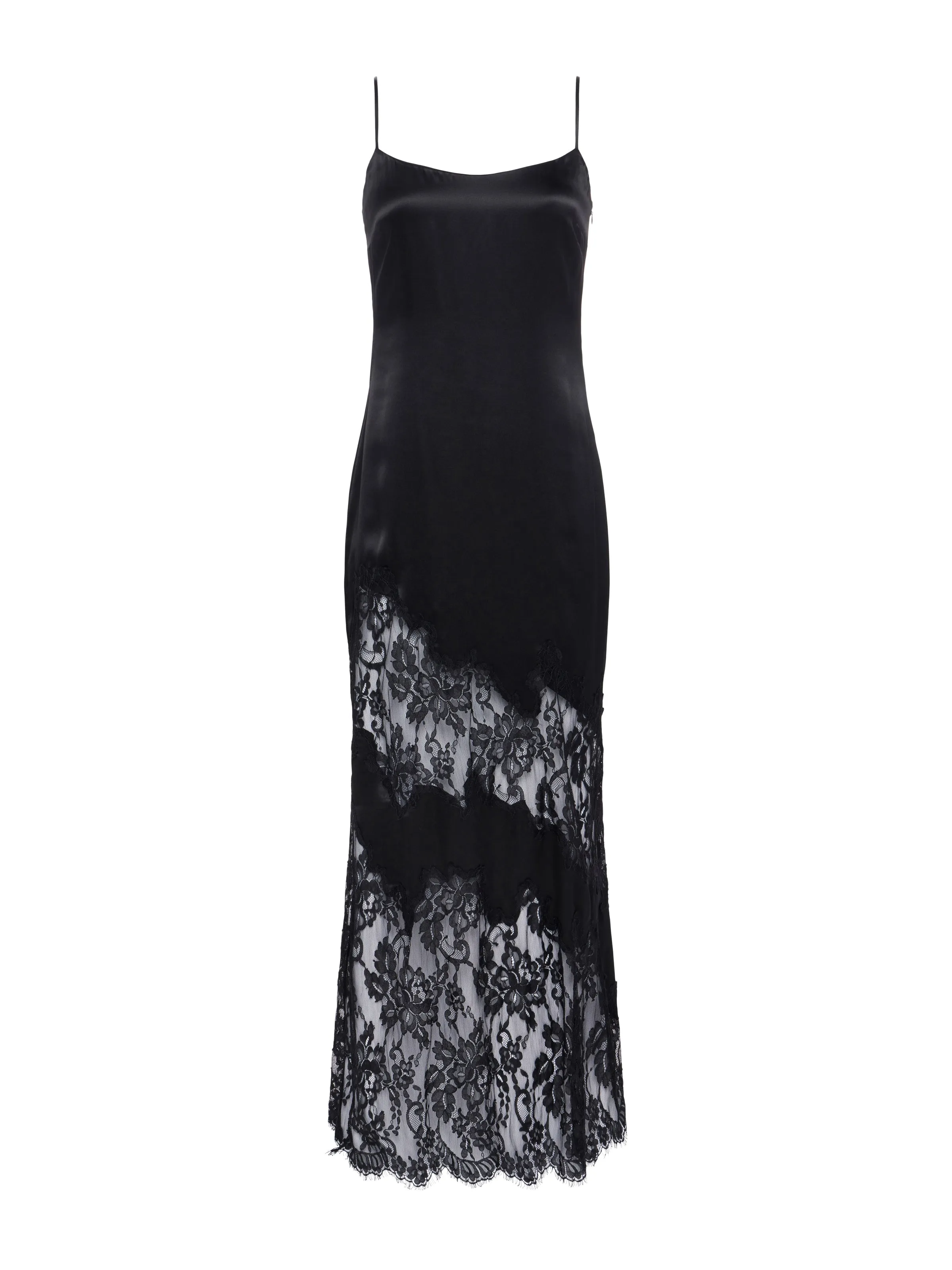 Silvana Silk Lace Gown