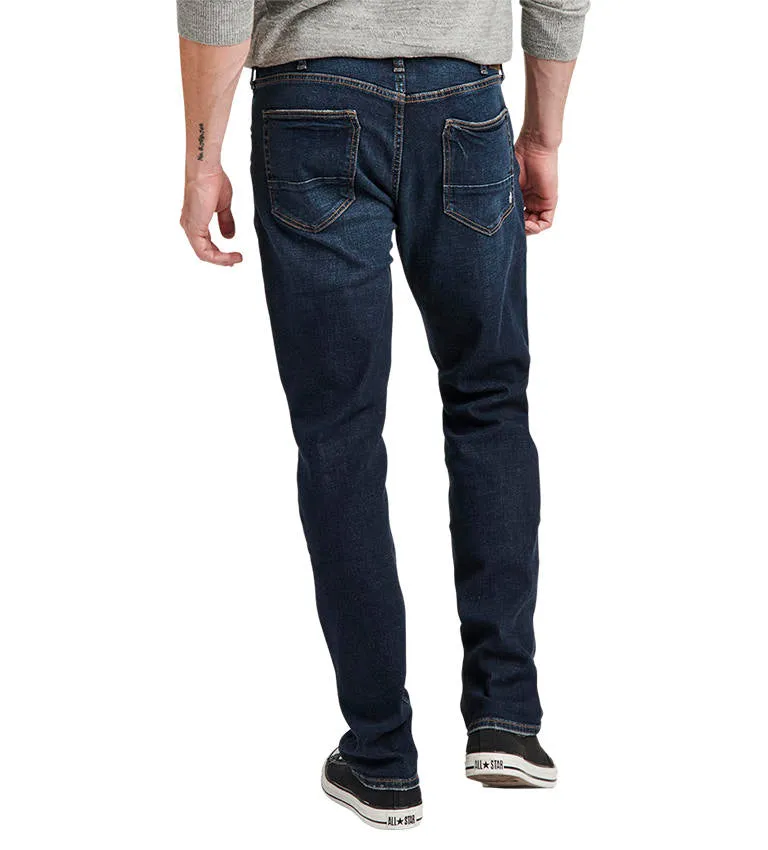SILVER JEANS Eddie Relaxed Fit Tapered Leg - Dark Indigo