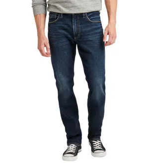 SILVER JEANS Eddie Relaxed Fit Tapered Leg - Dark Indigo