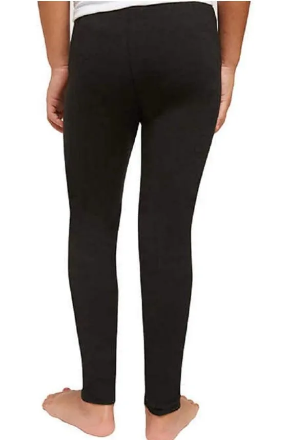 Splendid Studio Girls 2-Pack Solid Tapered Stretch Knit Leggings Black/Navy 10