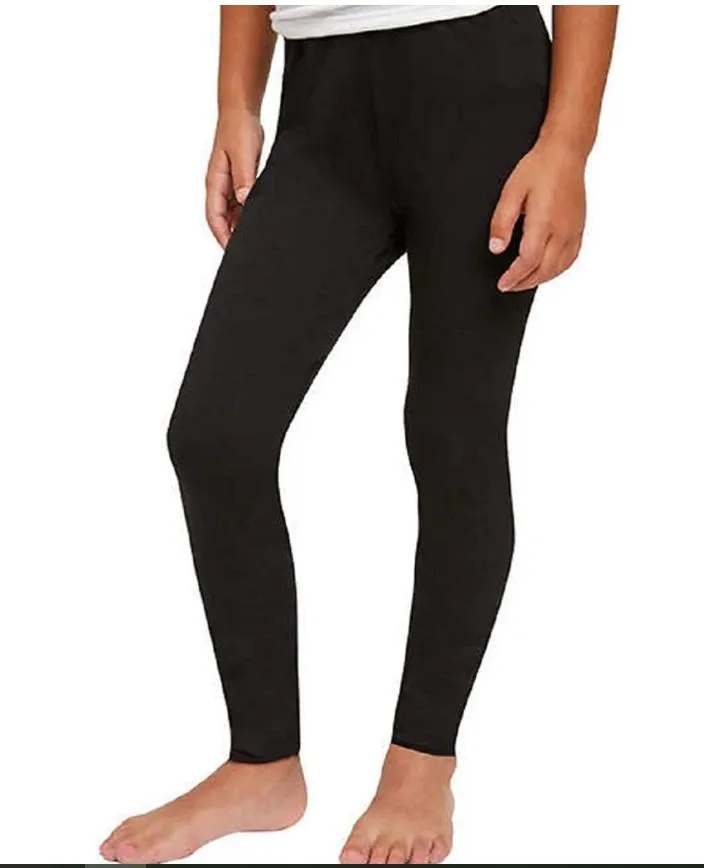 Splendid Studio Girls 2-Pack Solid Tapered Stretch Knit Leggings Black/Navy 10