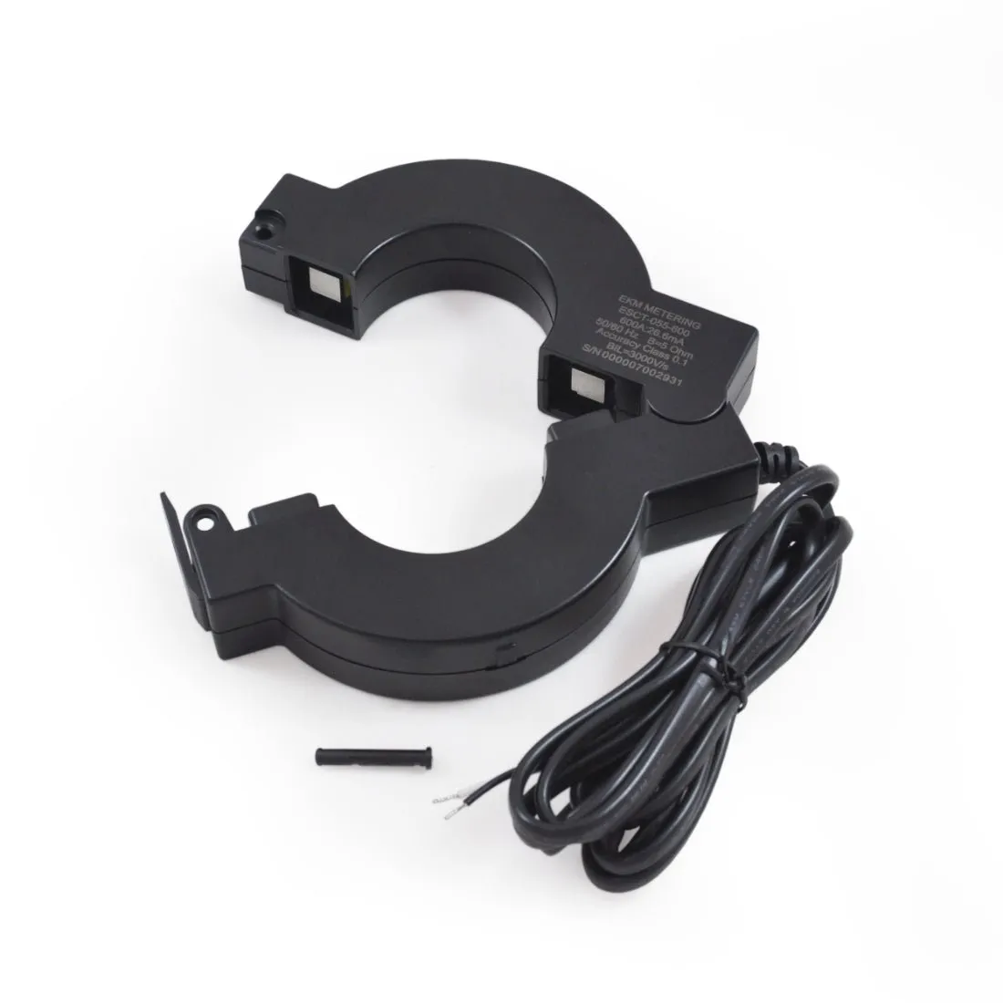 Split-Core Current Transformer, 800A, 800A:26.6mA, 55mm (2.17") Hole Diameter, ESCT-055-800