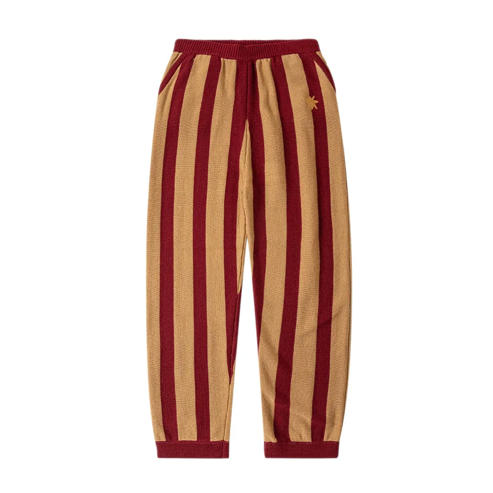 Stripe Trousers Red