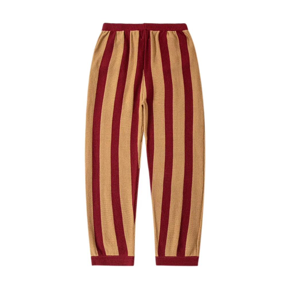 Stripe Trousers Red