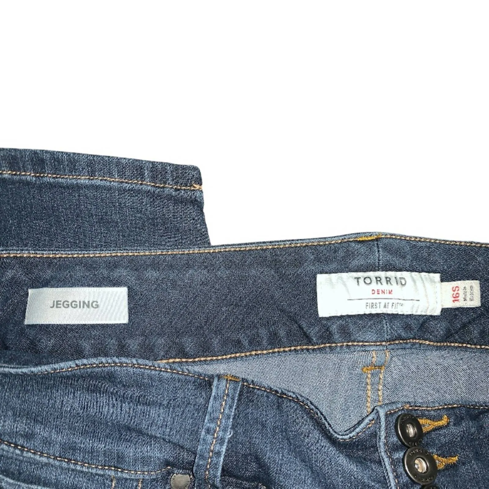 Sz 16 short Torrid Jeggings medium wash high rise high waisted skinny jeans (short)