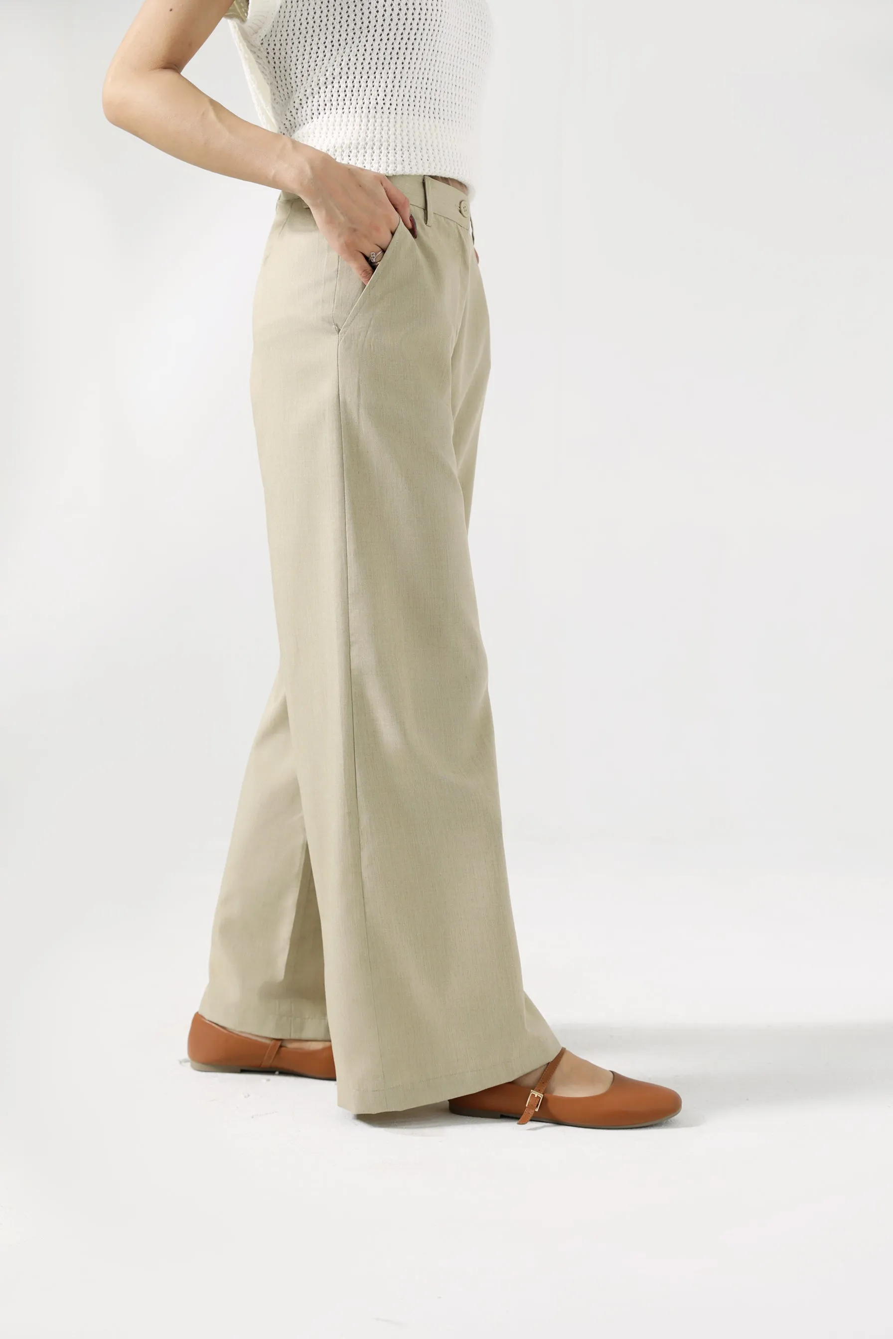 TAILORED WIDE LEG PANTS