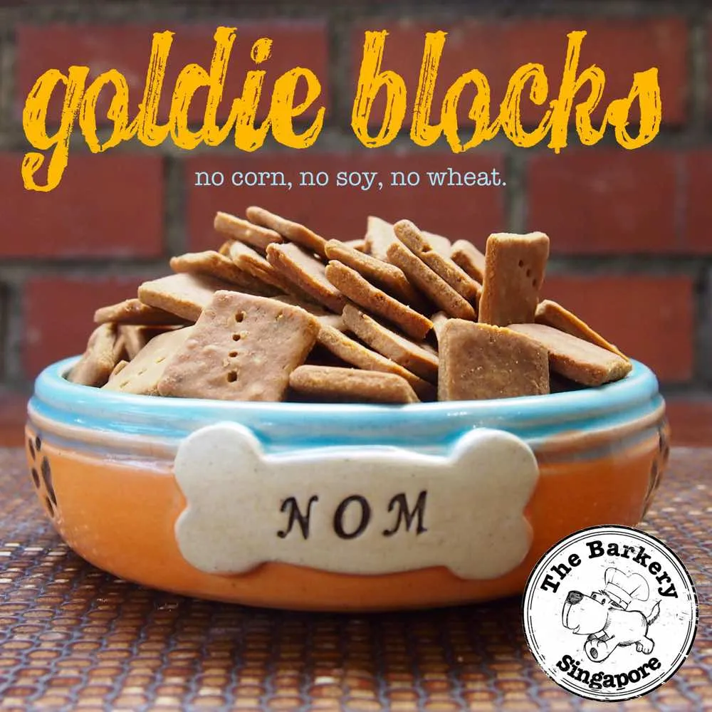 The Barkery Goldie Blocks Dog Biscuits