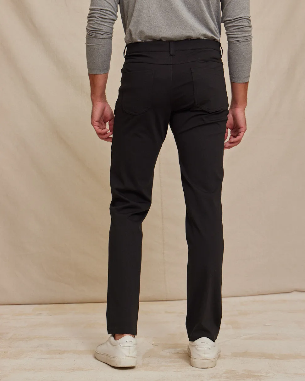 The Voyager - Performance 5-Pocket Pant (New) - Black