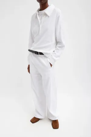 Tibi Summer Sweatshirting Winslow Pant - White
